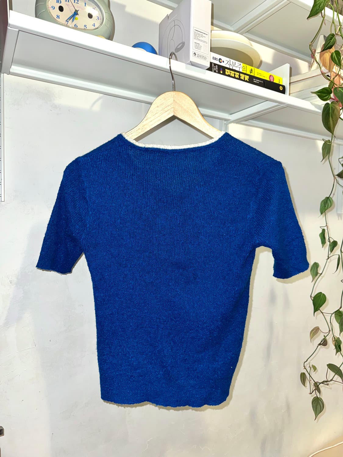 Blue knit t-shirts 상품이미지2