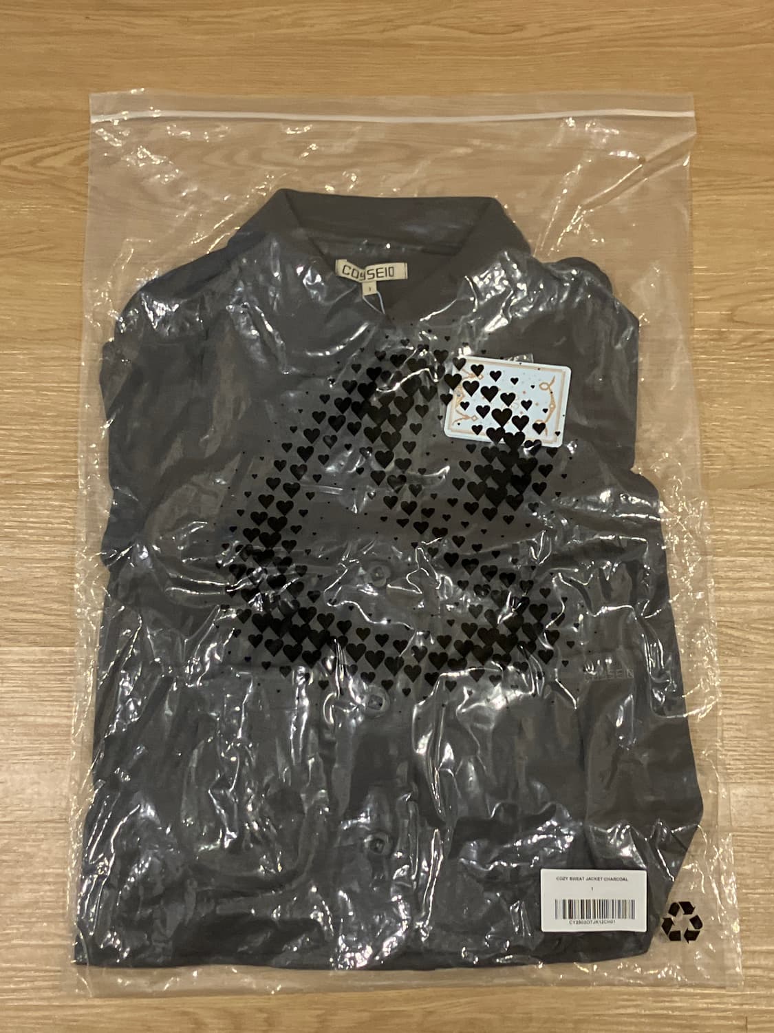 코이세이오 코지 스웻 자켓 차콜 1사이즈 상품이미지4