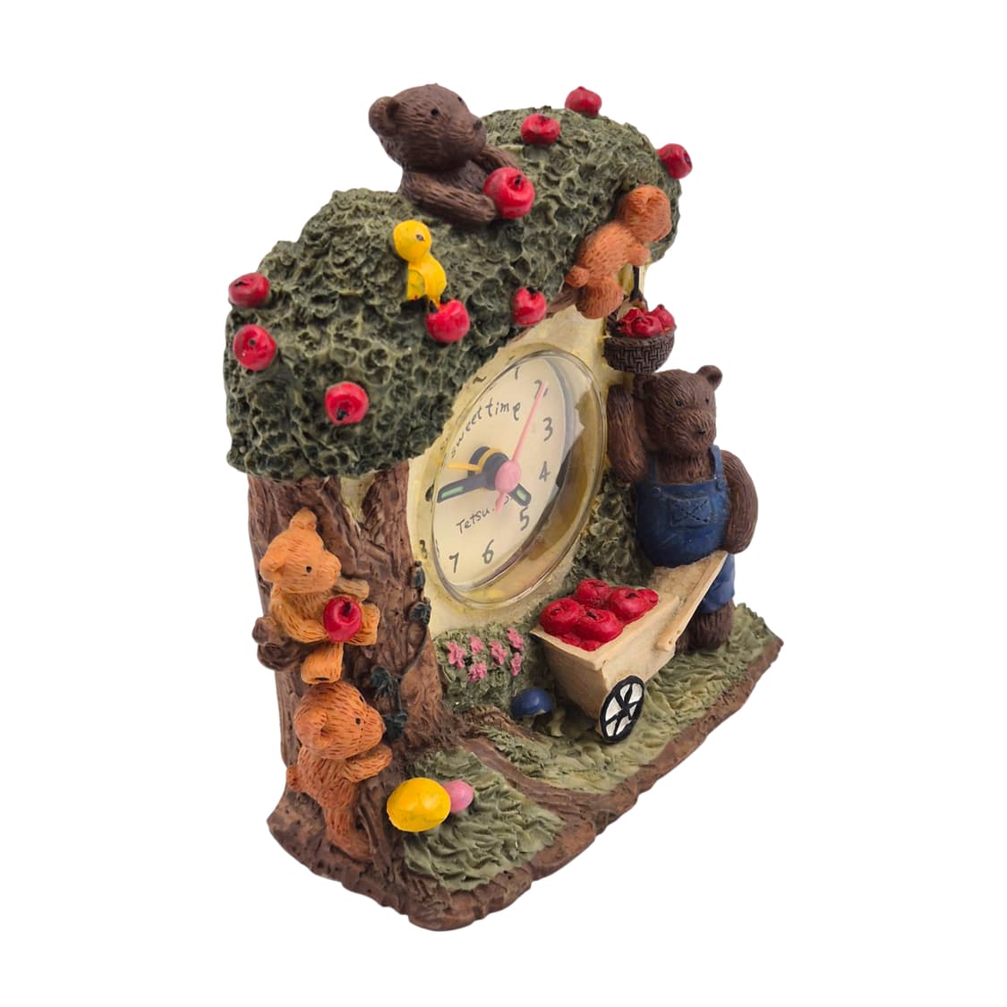 90s 레트로 테디베어 알람 탁상 시계 상품이미지2