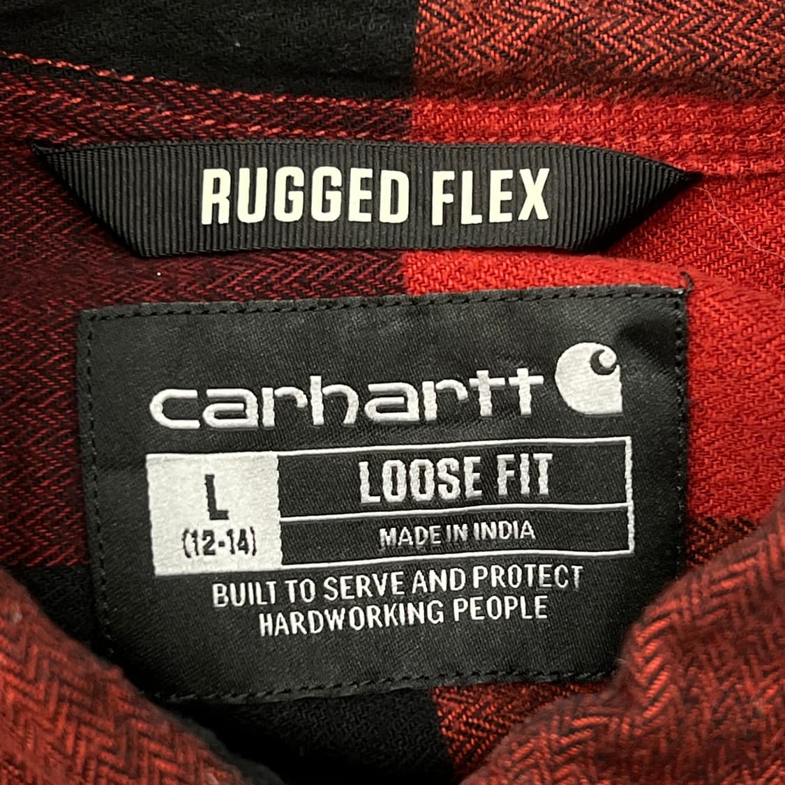 칼하트 투포켓 체크셔츠 r2547 상품이미지5