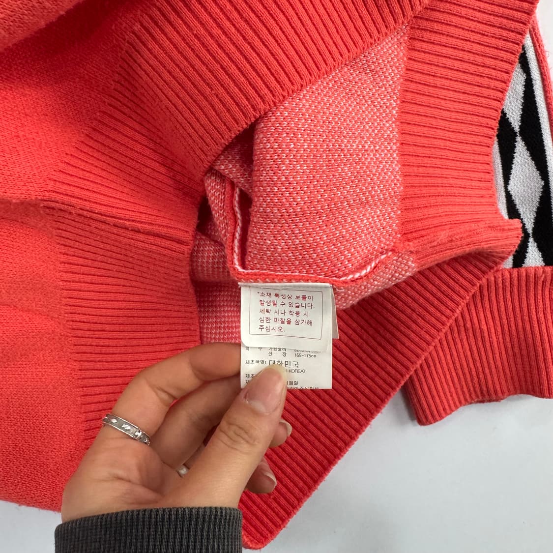 Umbro 엄브로 화이트 로고 오렌지 니트 상품이미지6