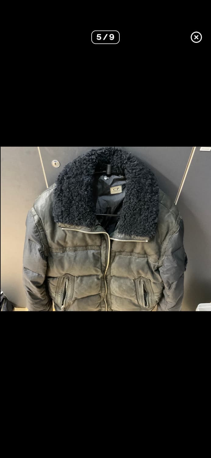 C.P 씨피컴퍼니 퀼팅 레더 자켓 상품이미지4