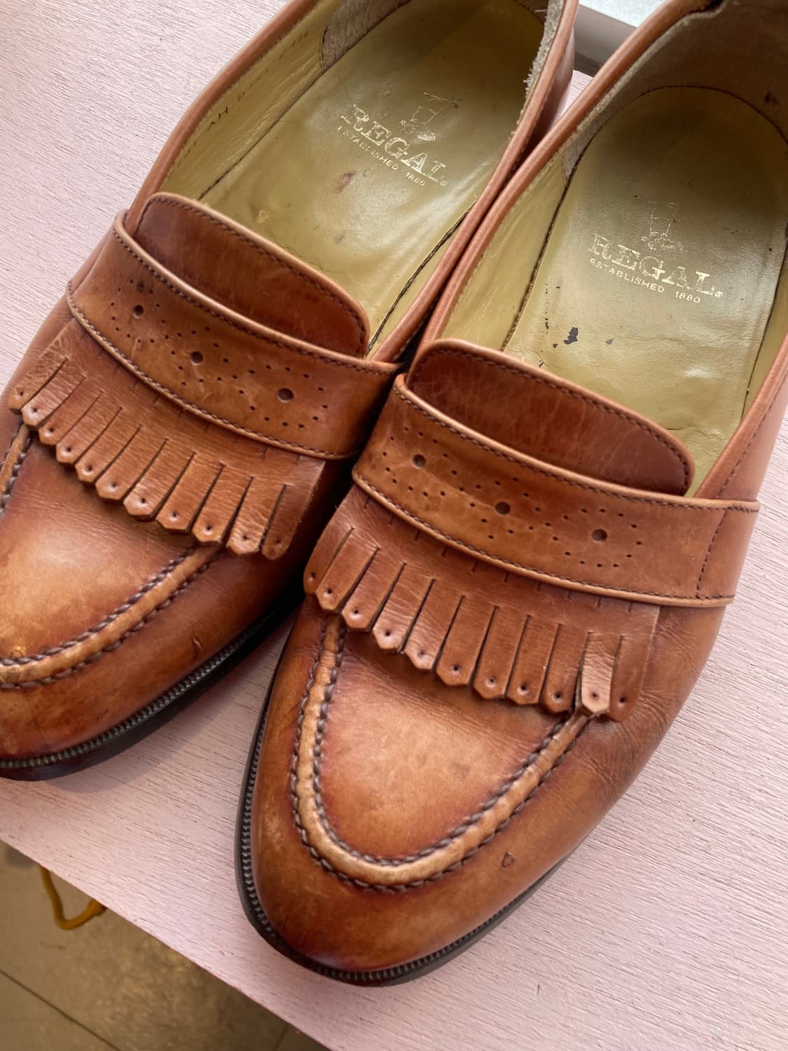 리갈 REGAL 클래식 브라운 프린지 로퍼 상품이미지3