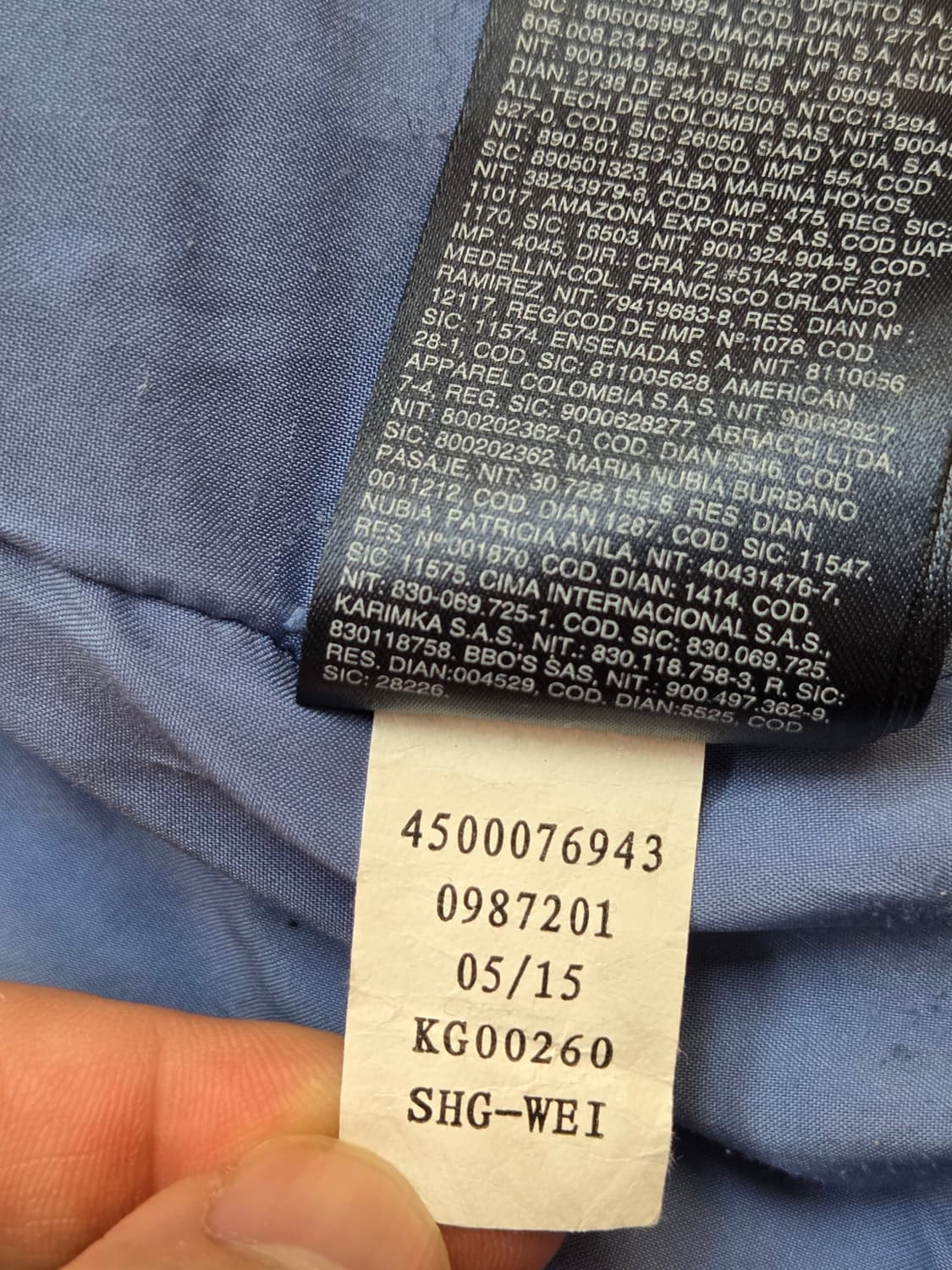 타미힐피거 여성 퀼팅 패딩 네이비 색상입니다. 사이즈는 164로, 마른  상품이미지7