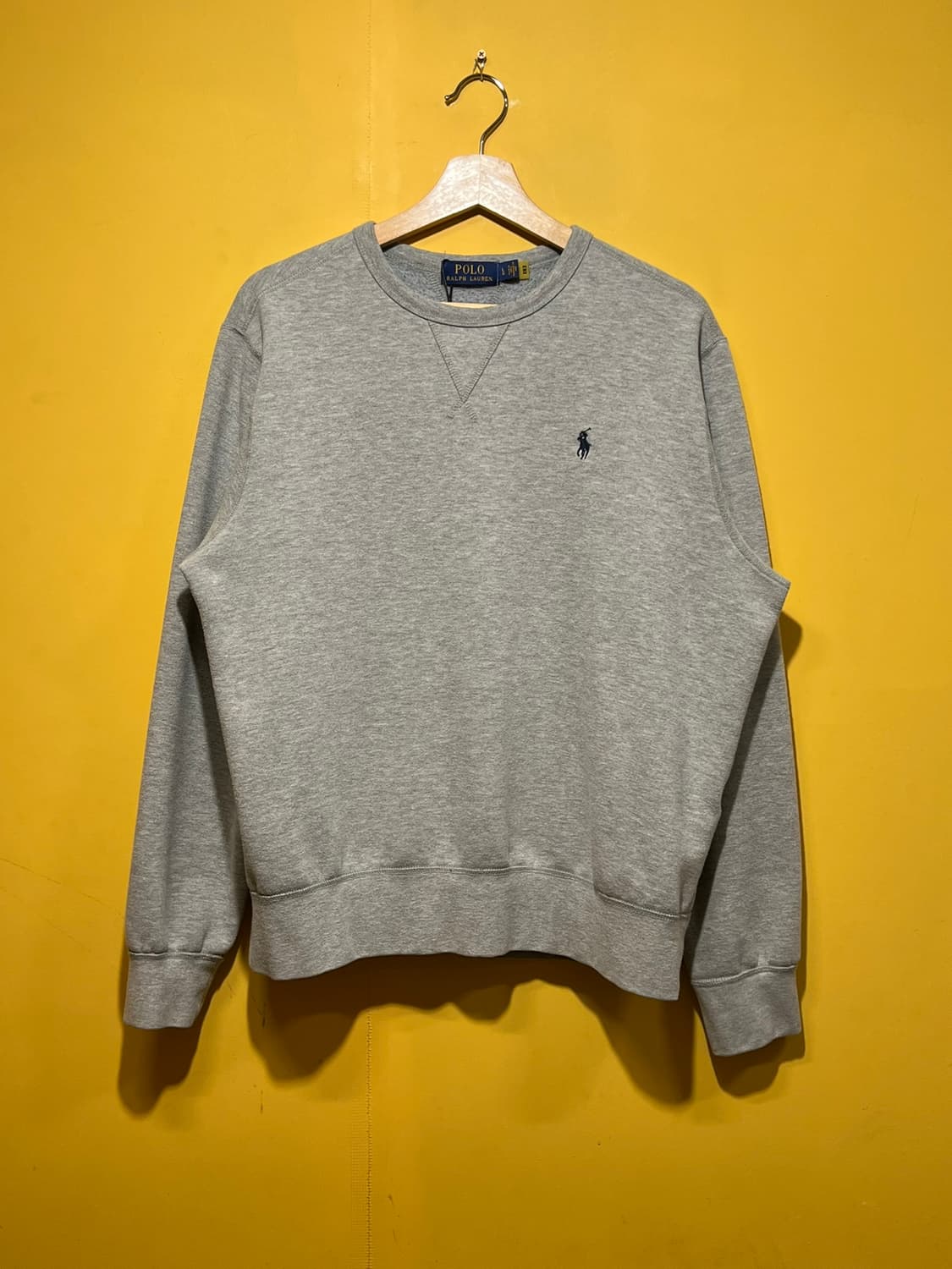 [L] 폴로 랄프로렌 그레이 크루넥 맨투맨 스웨트셔츠 포니 상품이미지1