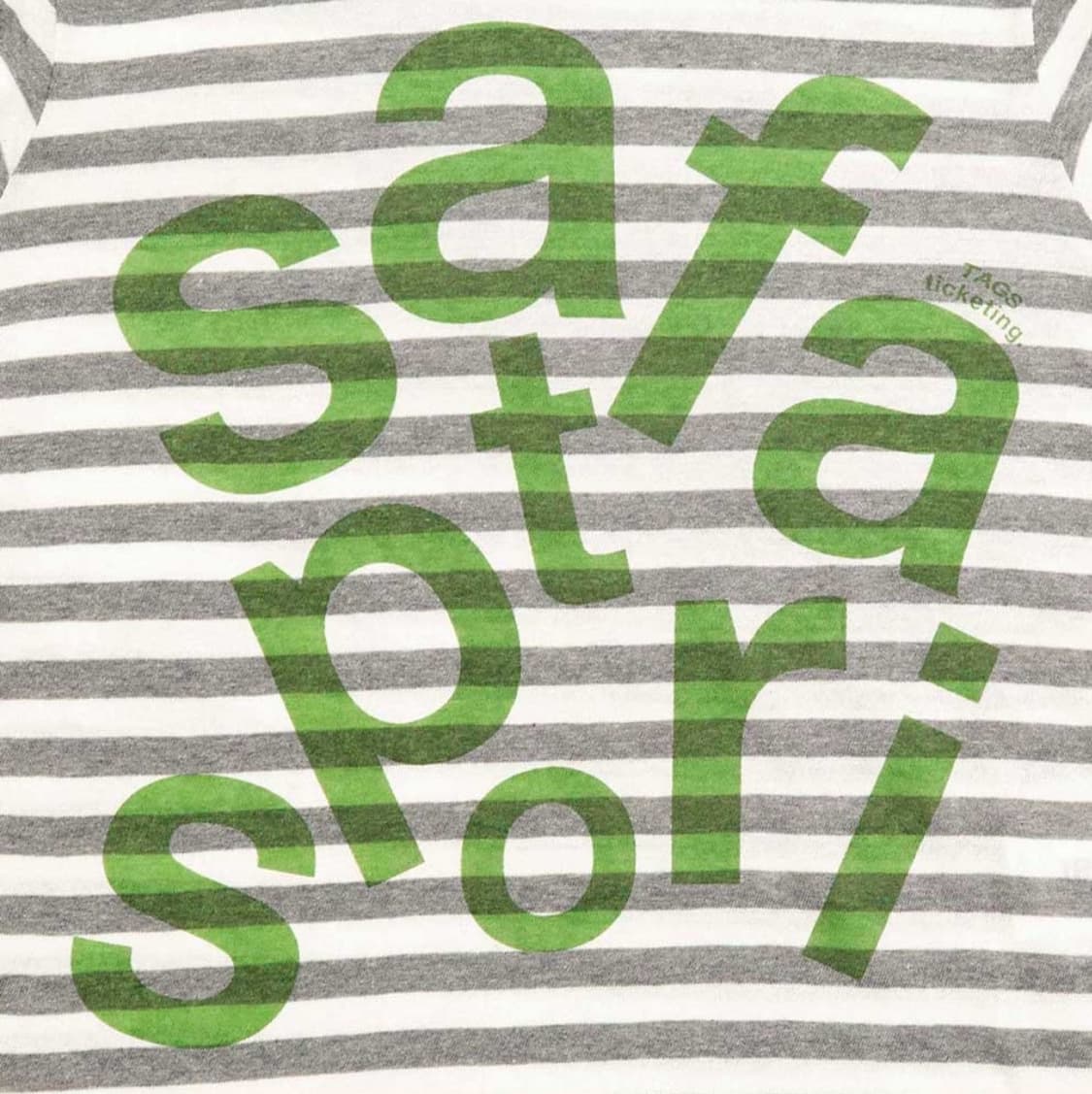 [2] 사파리스팟 1/2 티켓팅 스트라이프 보더 후디 그레이 후드 티셔츠 상품이미지3