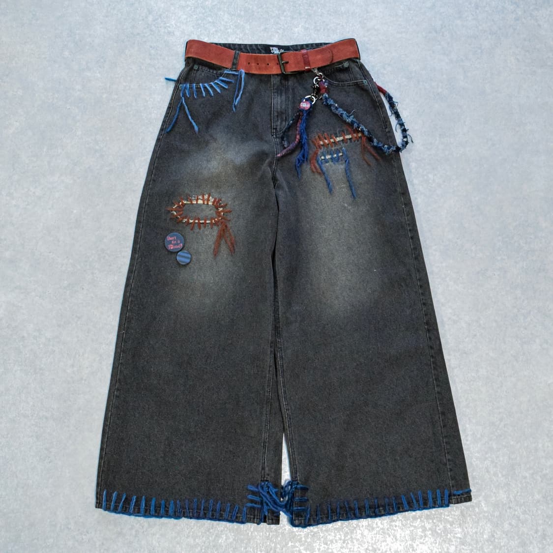TΣist Hand Stitch Denim Baggy Pants 상품이미지1