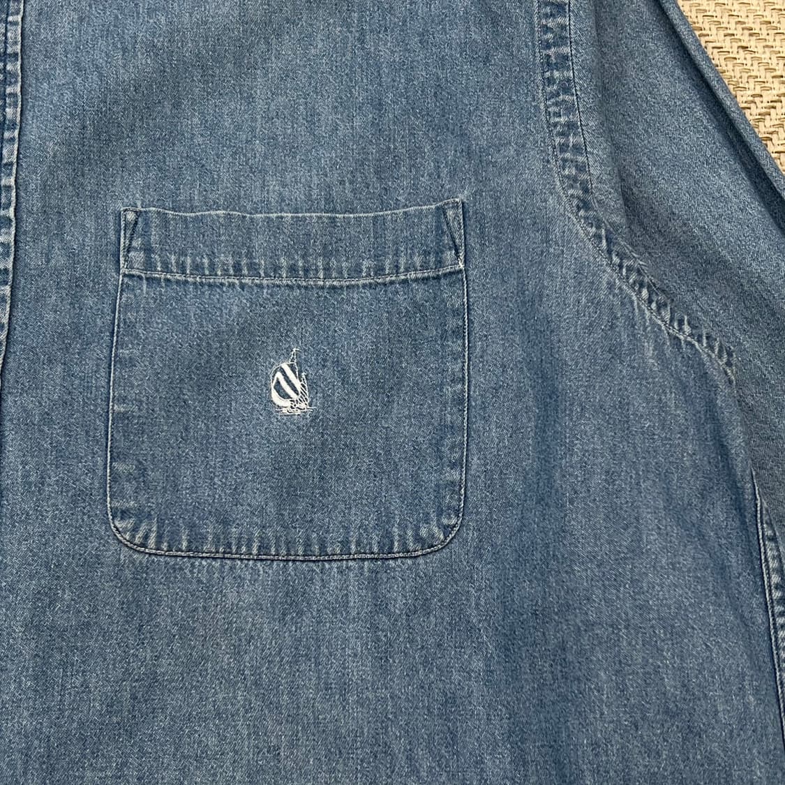 노티카 오버핏 데님 셔츠 r3142 상품이미지4