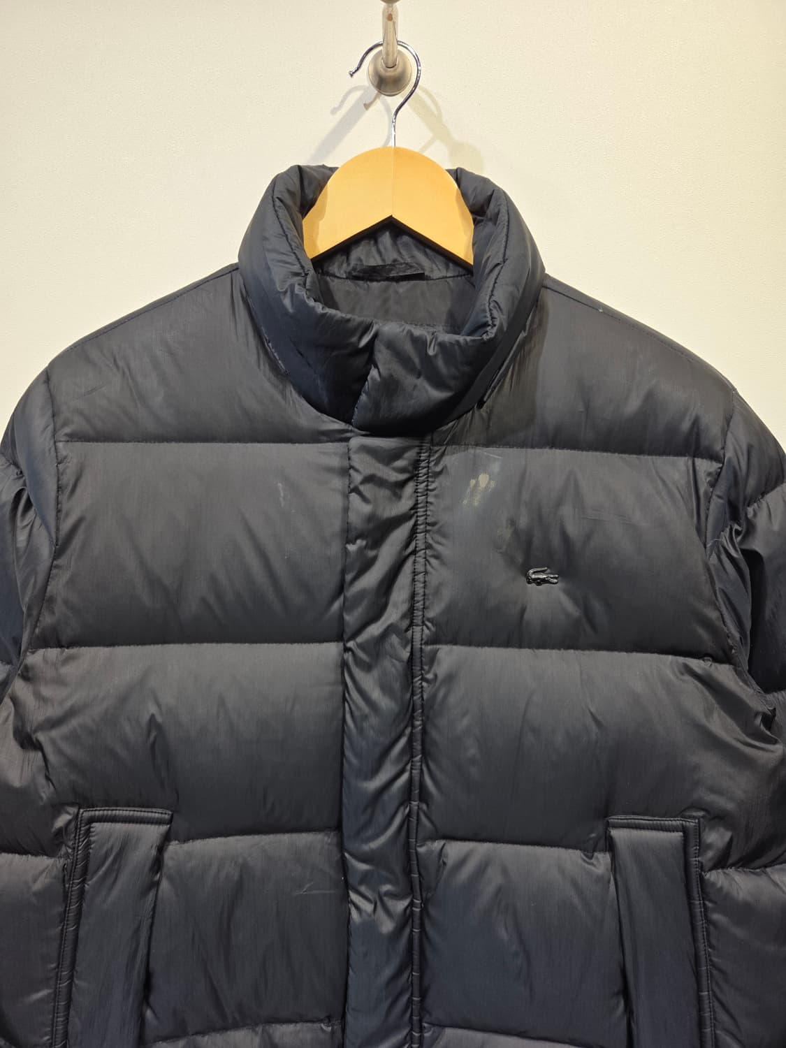 LACOSTE 라코스테 덕다운 숏패딩 블루종 상품이미지3