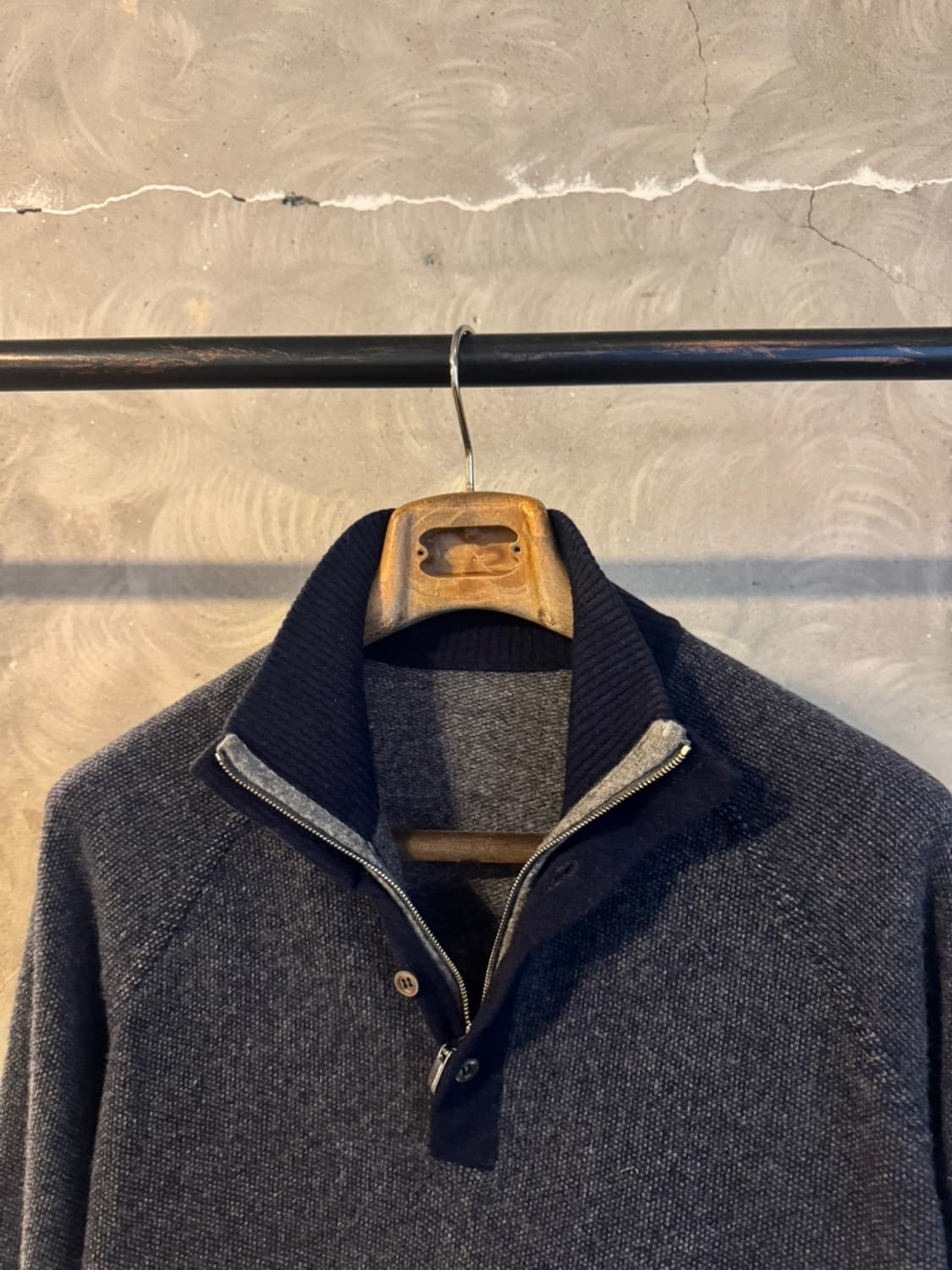 에르메네질도 제냐 짚업 니트 100 상품이미지3