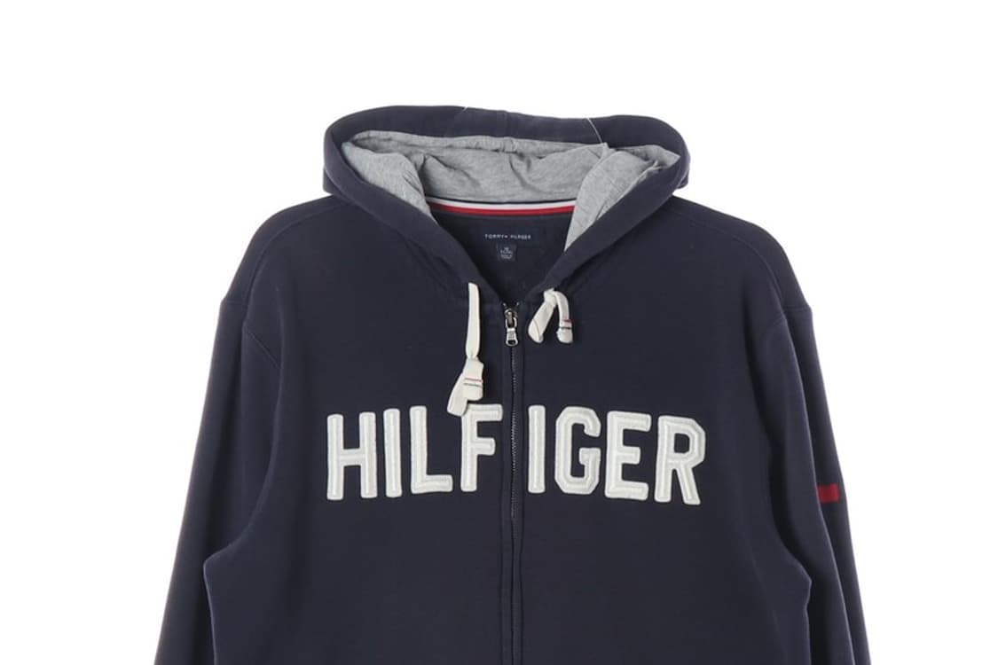 타미힐피거 빅 스펠아웃 네이비 후드집업 XL 상품이미지3