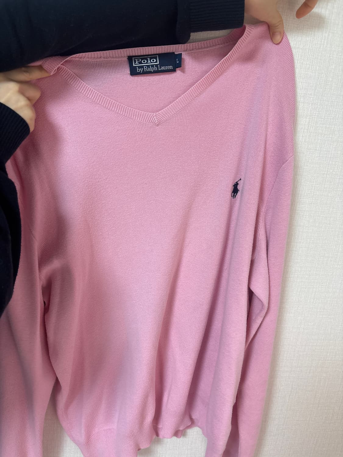 폴로 랄프로렌 핑크색 브이넥 니트 상품이미지5