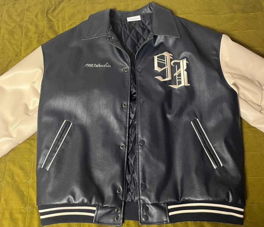 1993스튜디오 빈티지 바시티자켓 네이비 상품이미지2