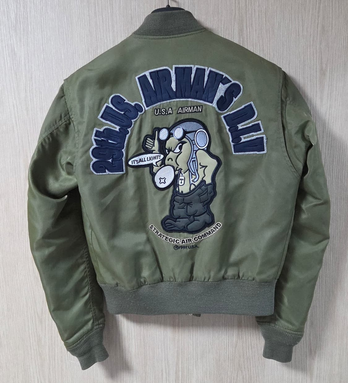 (착샷) 90s 에어맨 데빌 L2B 플라이트 자켓 상품이미지3