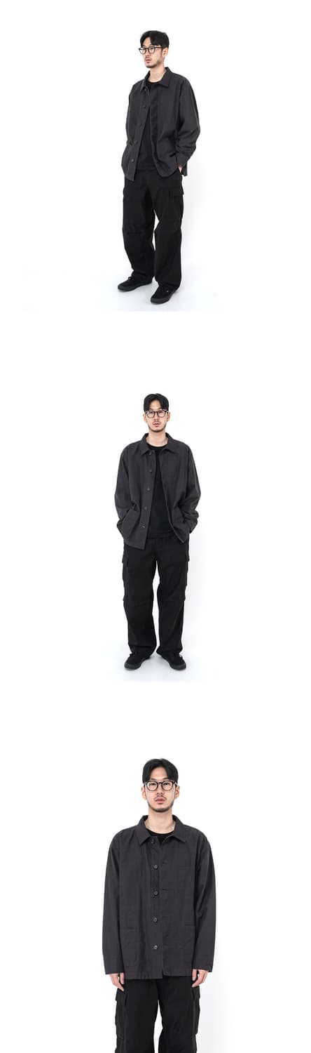 아워셀브스 23SS 넵 백 트윌 워크자켓 차콜 3사이즈 상품이미지7