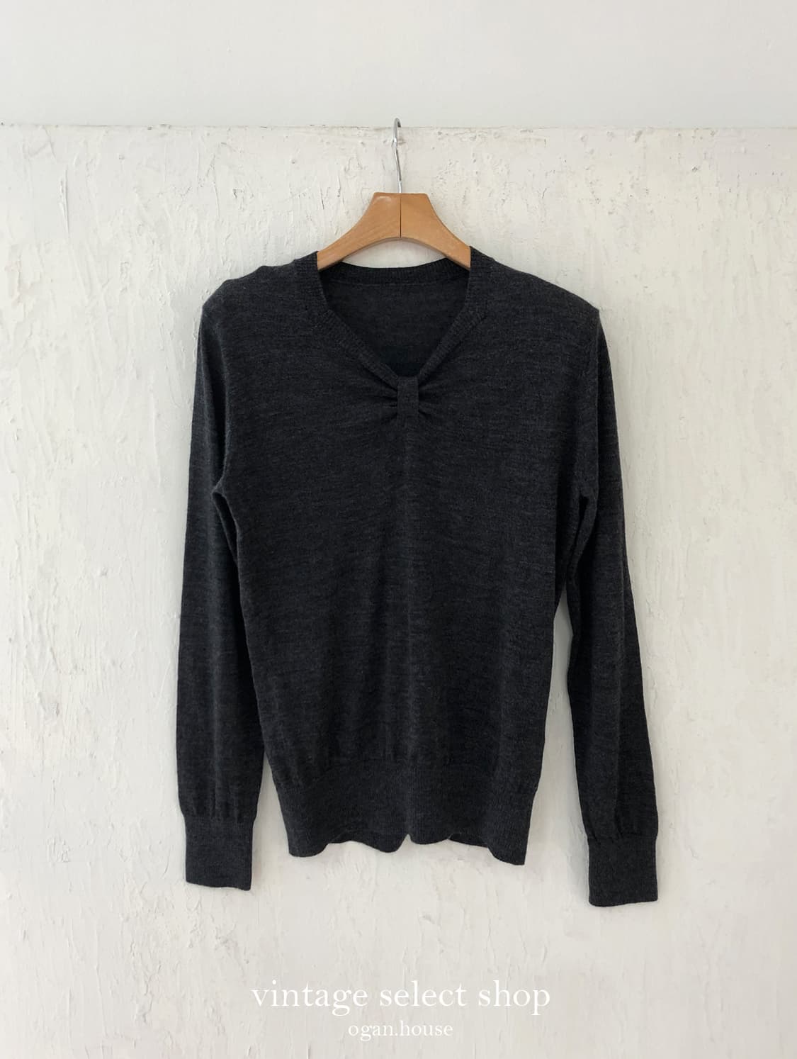 vintage ribbon wool knit top 상품이미지3