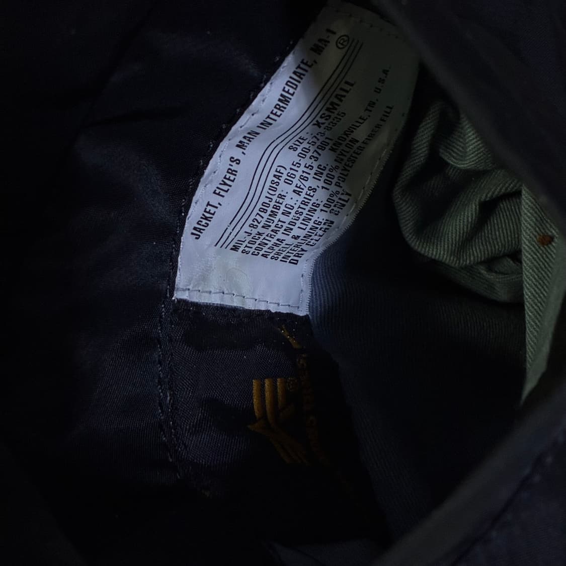 알파인더스트리 ma-1 항공점퍼 자켓 M 상품이미지3