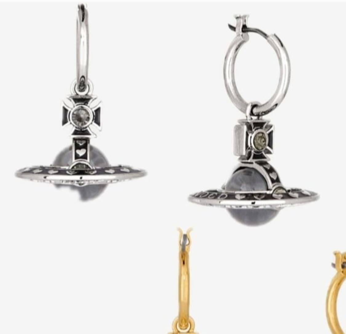 비비안웨스트우드 나나 콜라보 오알비 귀걸이 이어링 블랙 상품이미지2