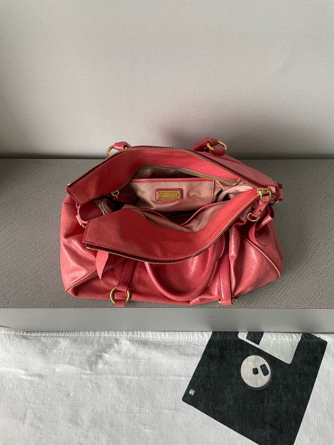 미우미우 비텔로 리본 핸드백 가방 상품이미지6