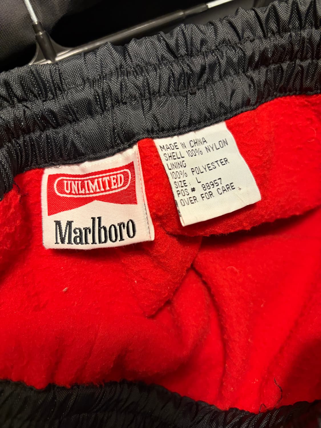 90s Marlboro fleece lined nylon pants 상품이미지2