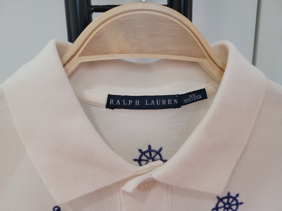 랄프로렌 자수 카라 반팔티 XS사이즈 44~55 상품이미지2
