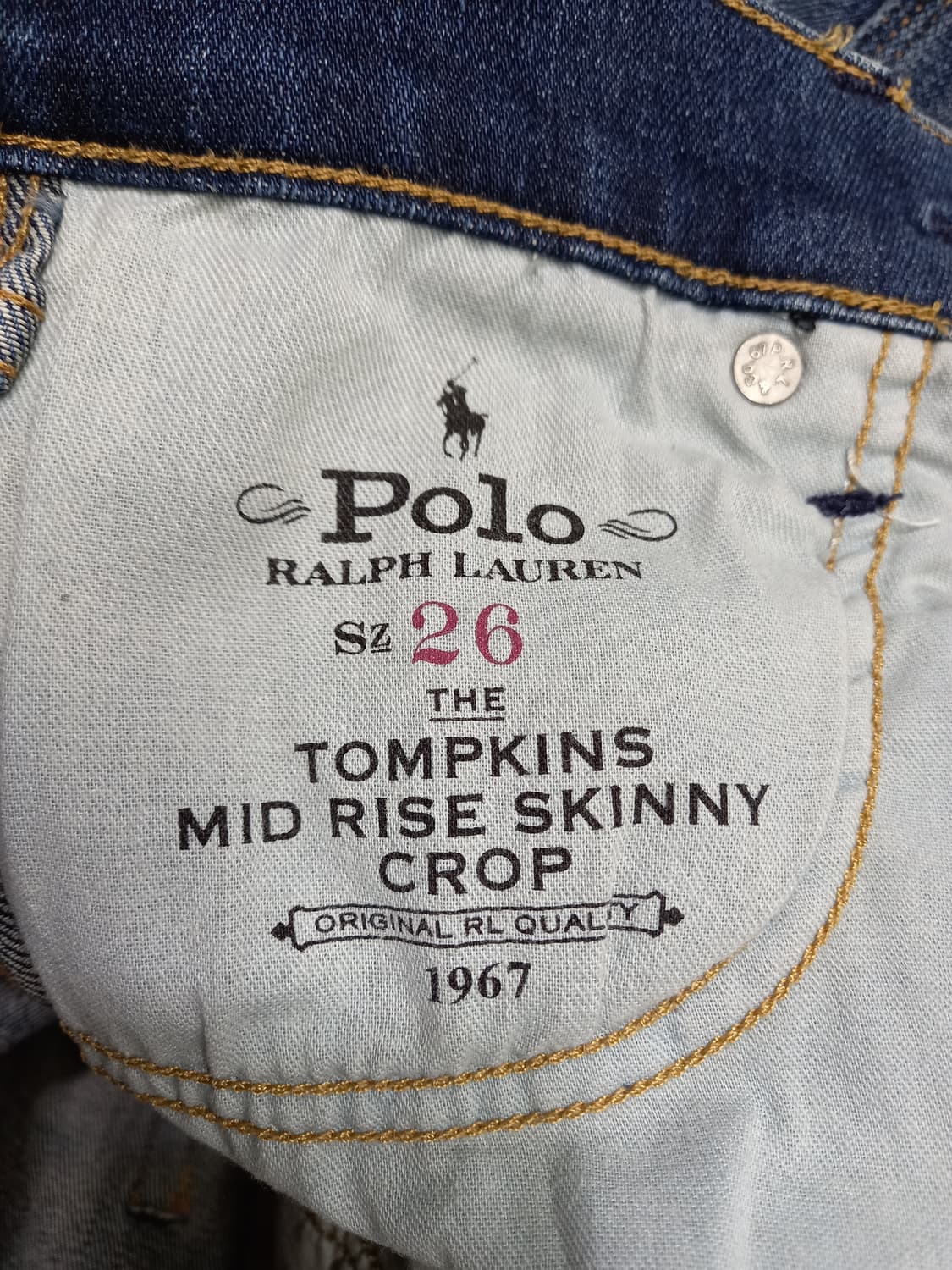 26 POLO RALPH LAUR 워싱 스판 슬림일자진 크롭 26-602 상품이미지8