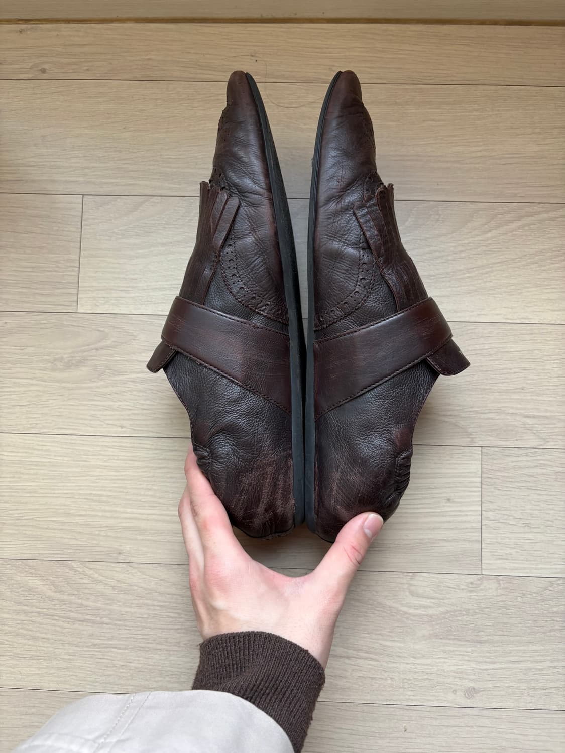 [9.5] 프라다 프린지 몽크 스트랩 로퍼  상품이미지3