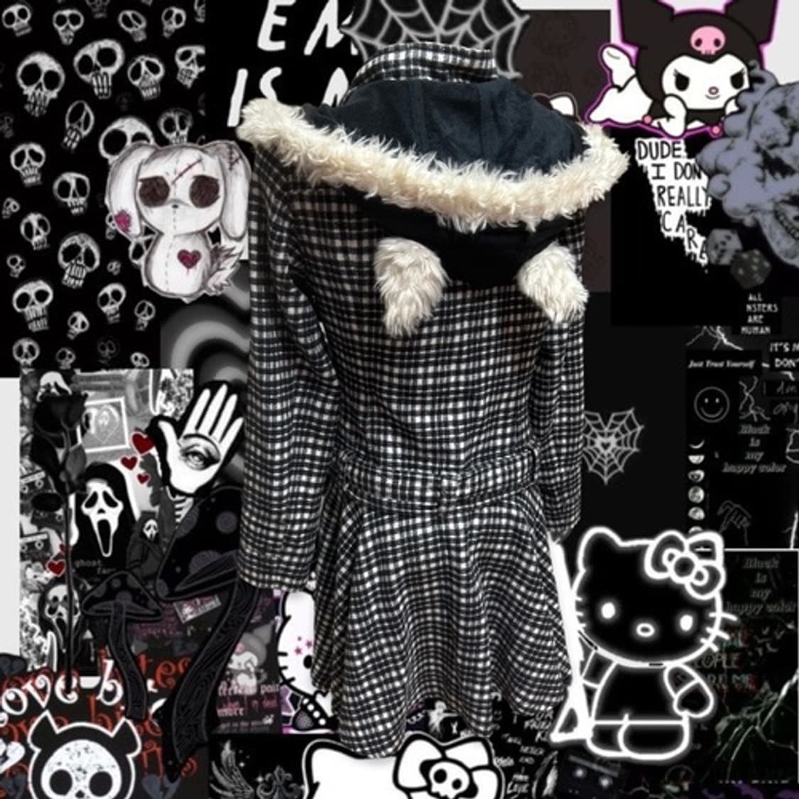 Algonquins fur ear check 2way coat & jk  상품이미지7