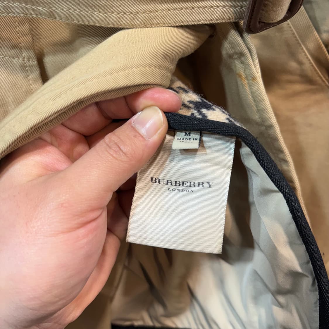 [M] BURBERRY 버버리 베이지 트렌치 코트 상품이미지5