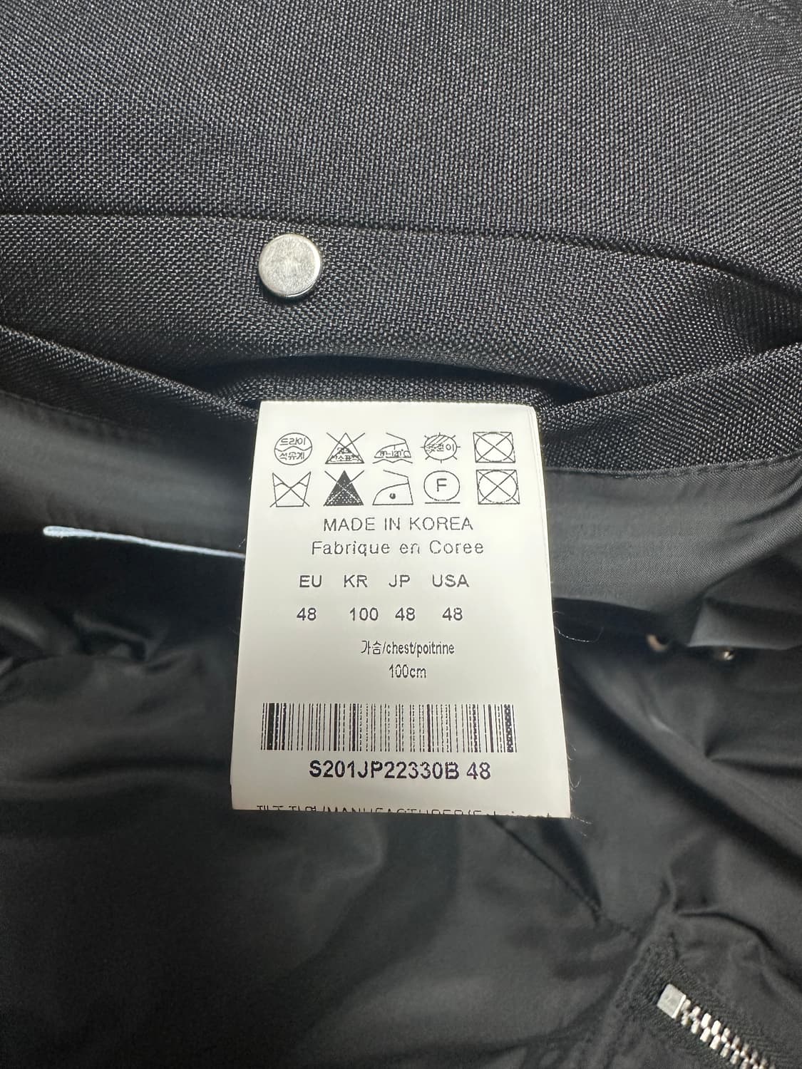 솔리드옴므 쉘파카 블랙 48 사이즈 명작 시즌 상품이미지3