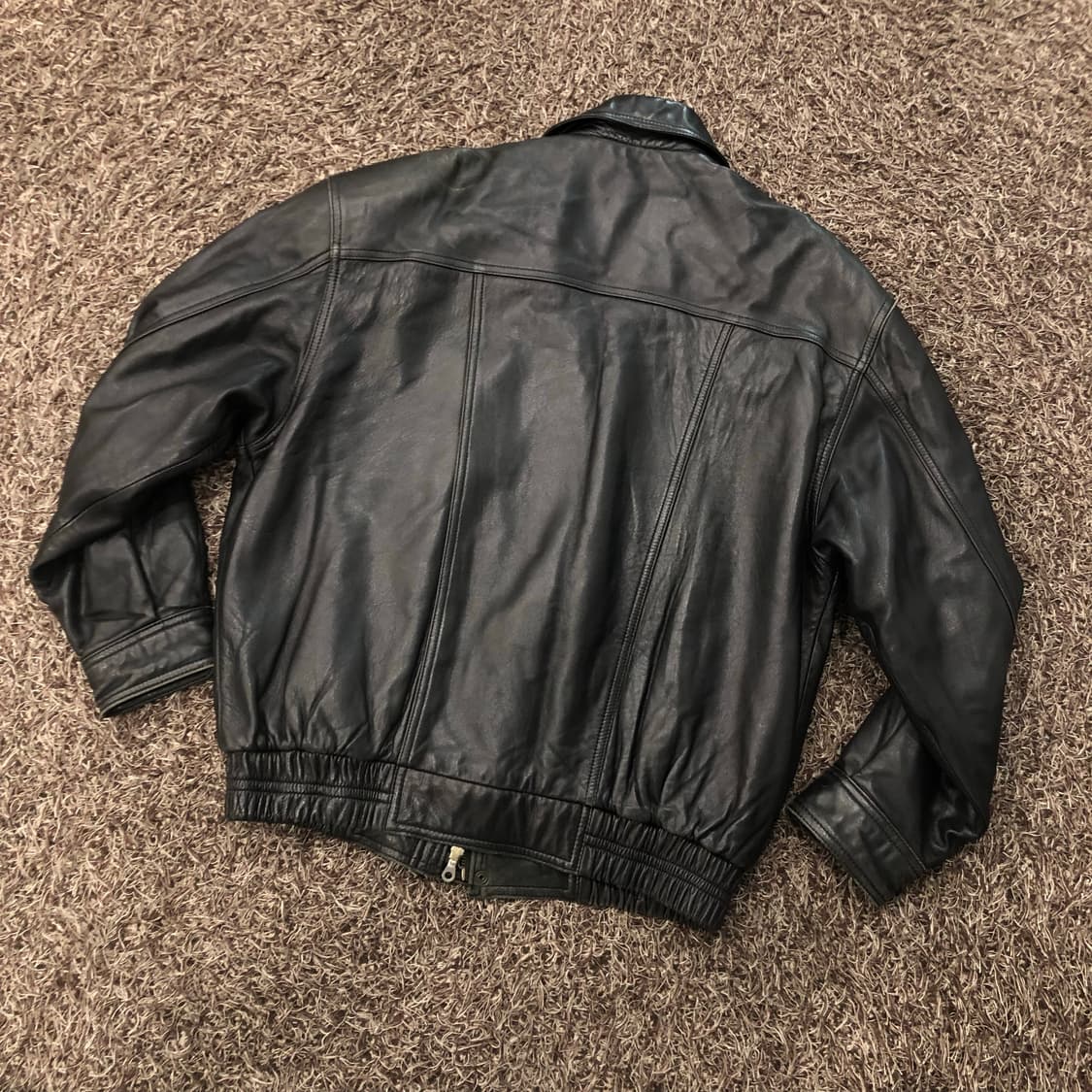 슬래진저 90s 양가죽 봄버 레더 가죽 자켓 상품이미지5