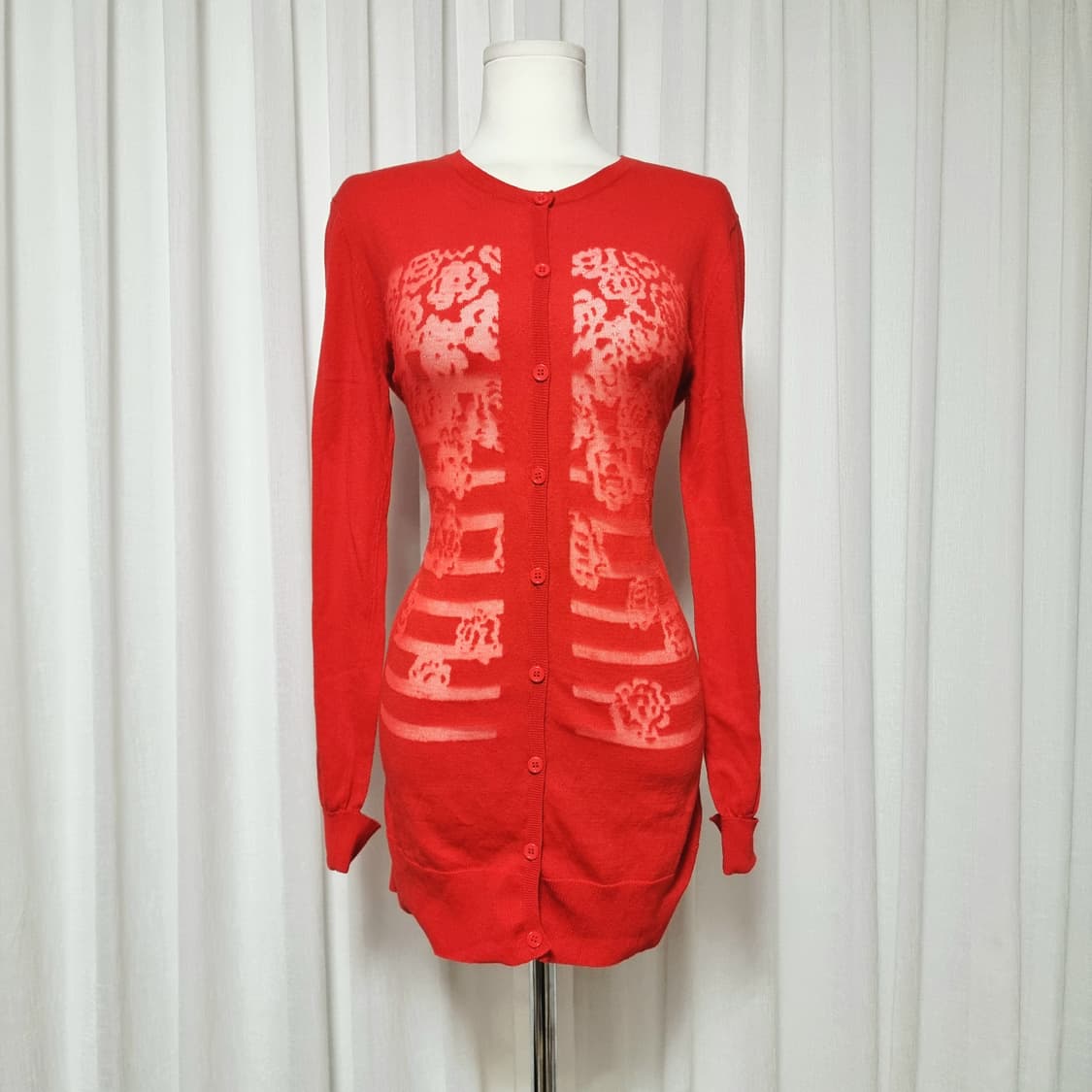 오일릴리 Oilily 레이스시스루 롱 가디건 (44-55) 택달린 새상품 상품이미지1