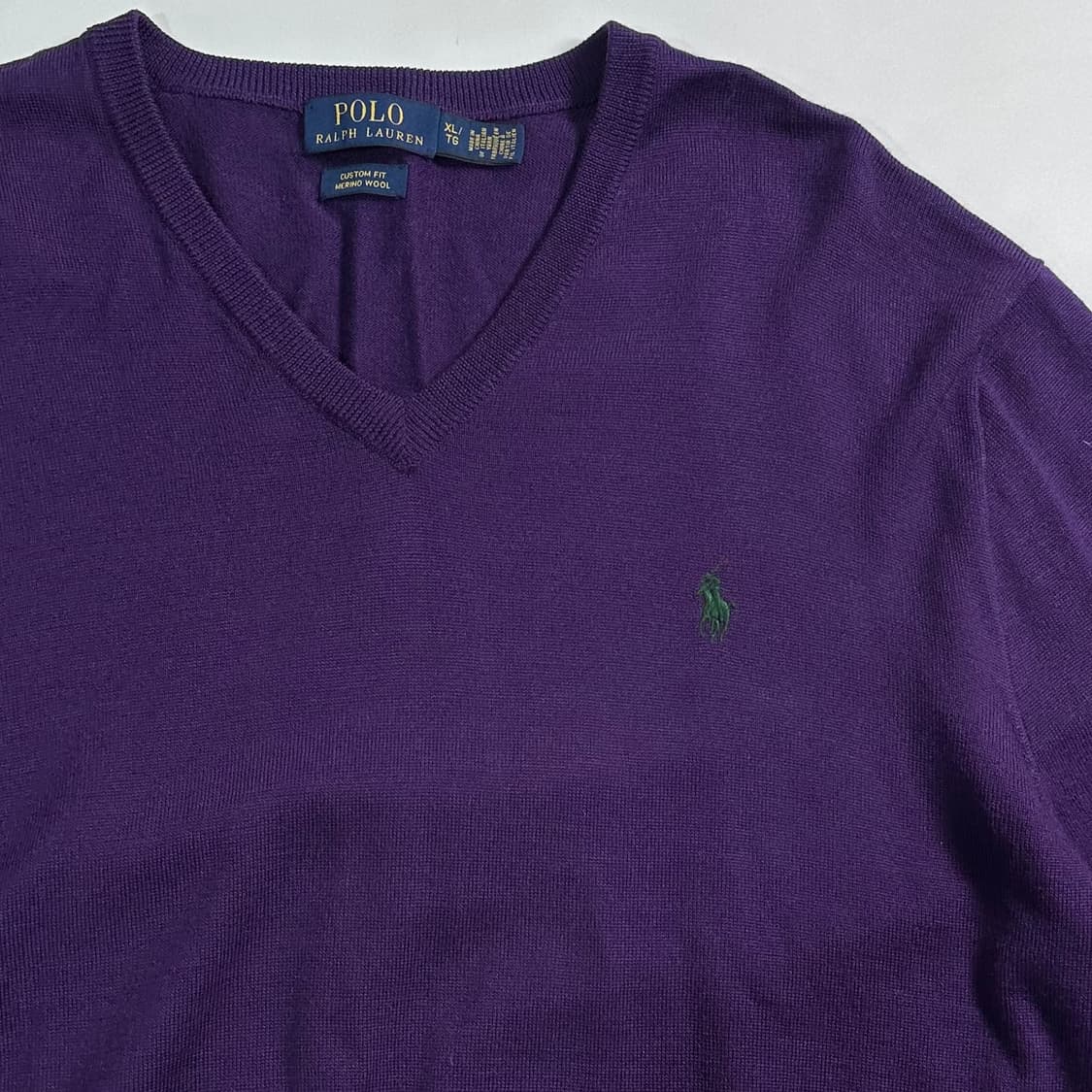 폴로 랄프로렌 퍼플 울 니트 상품이미지4