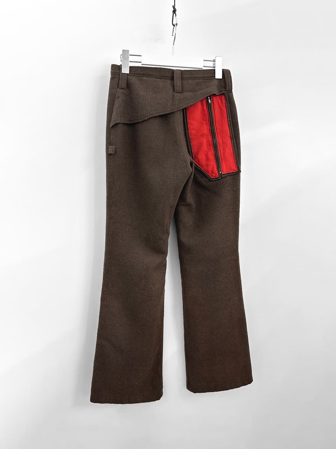 빈티지 밀리터리 디테일 울 블랜드 플레어 팬츠 상품이미지1