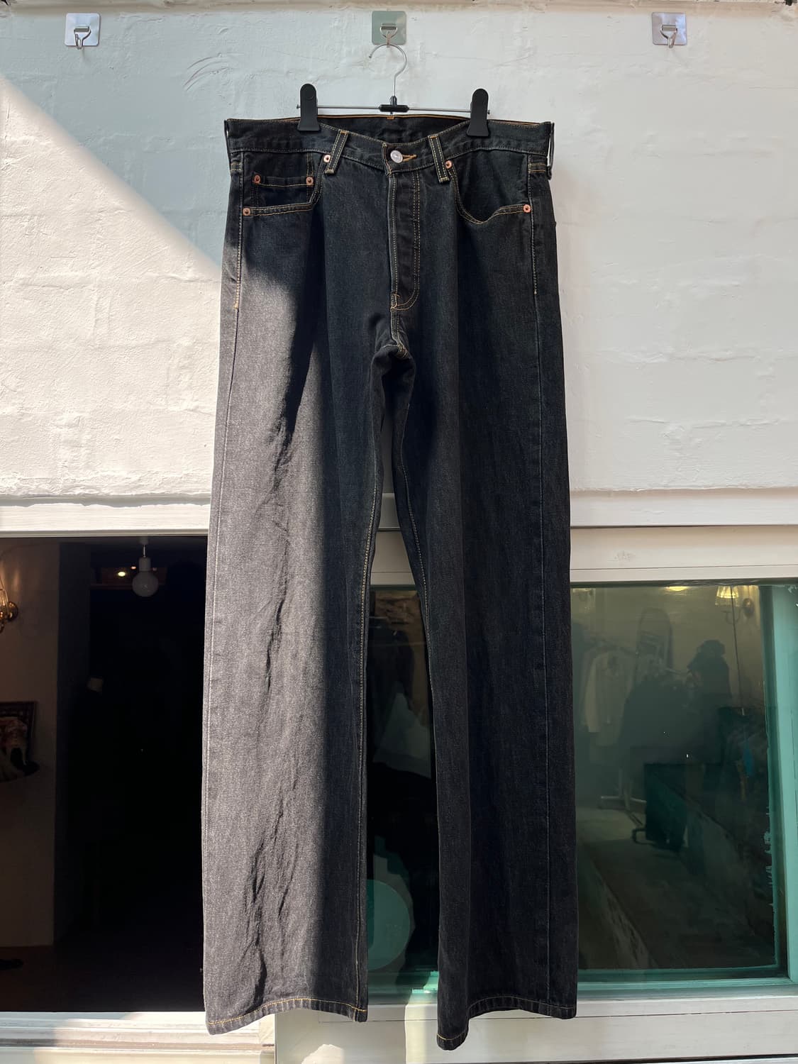Levis 501 블랙 데님 팬츠 W34 상품이미지1