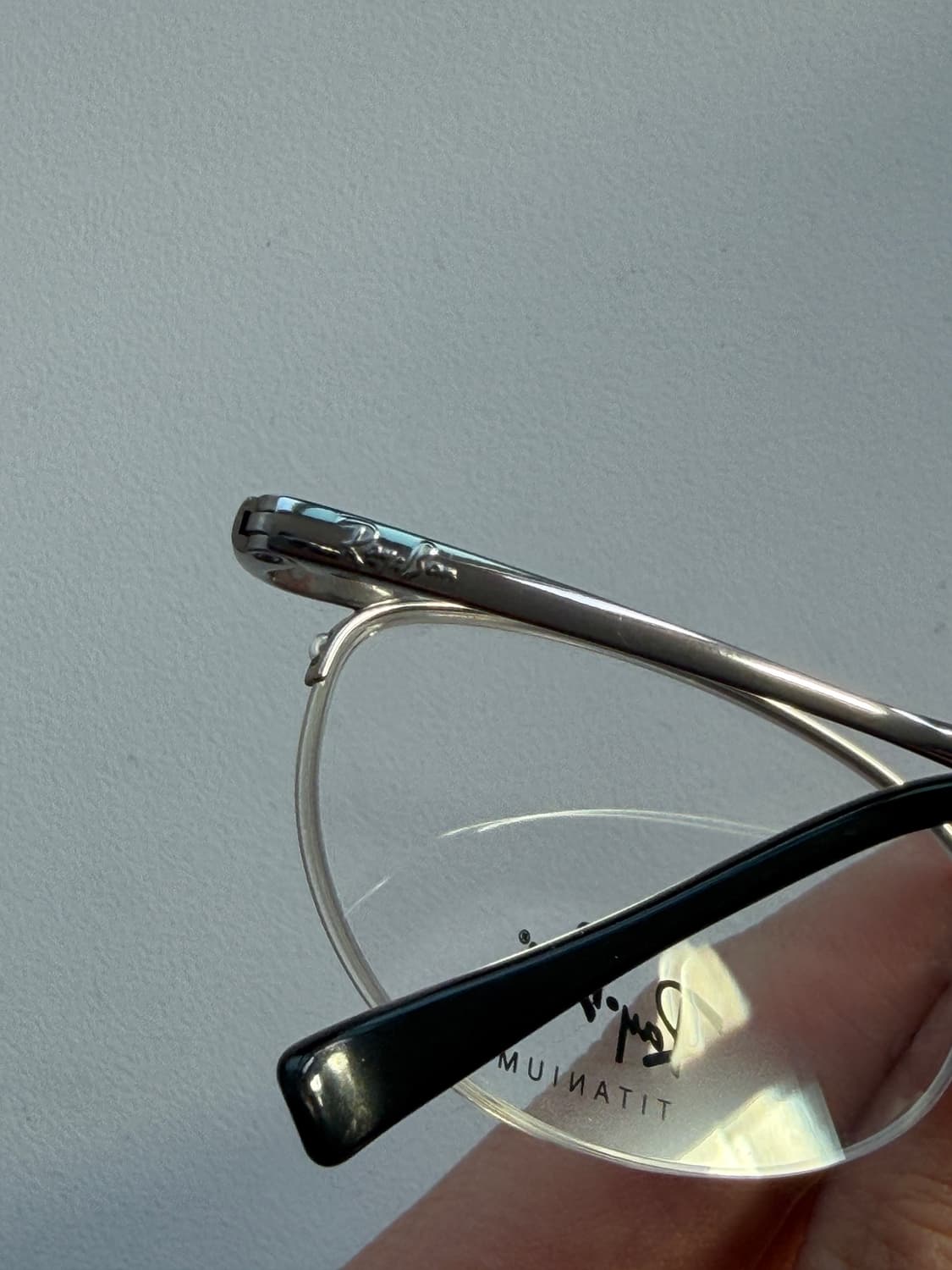 [데드스탁] 90s 올드 레이벤 Ray-Ban 티타늄 실버 안경테 상품이미지4