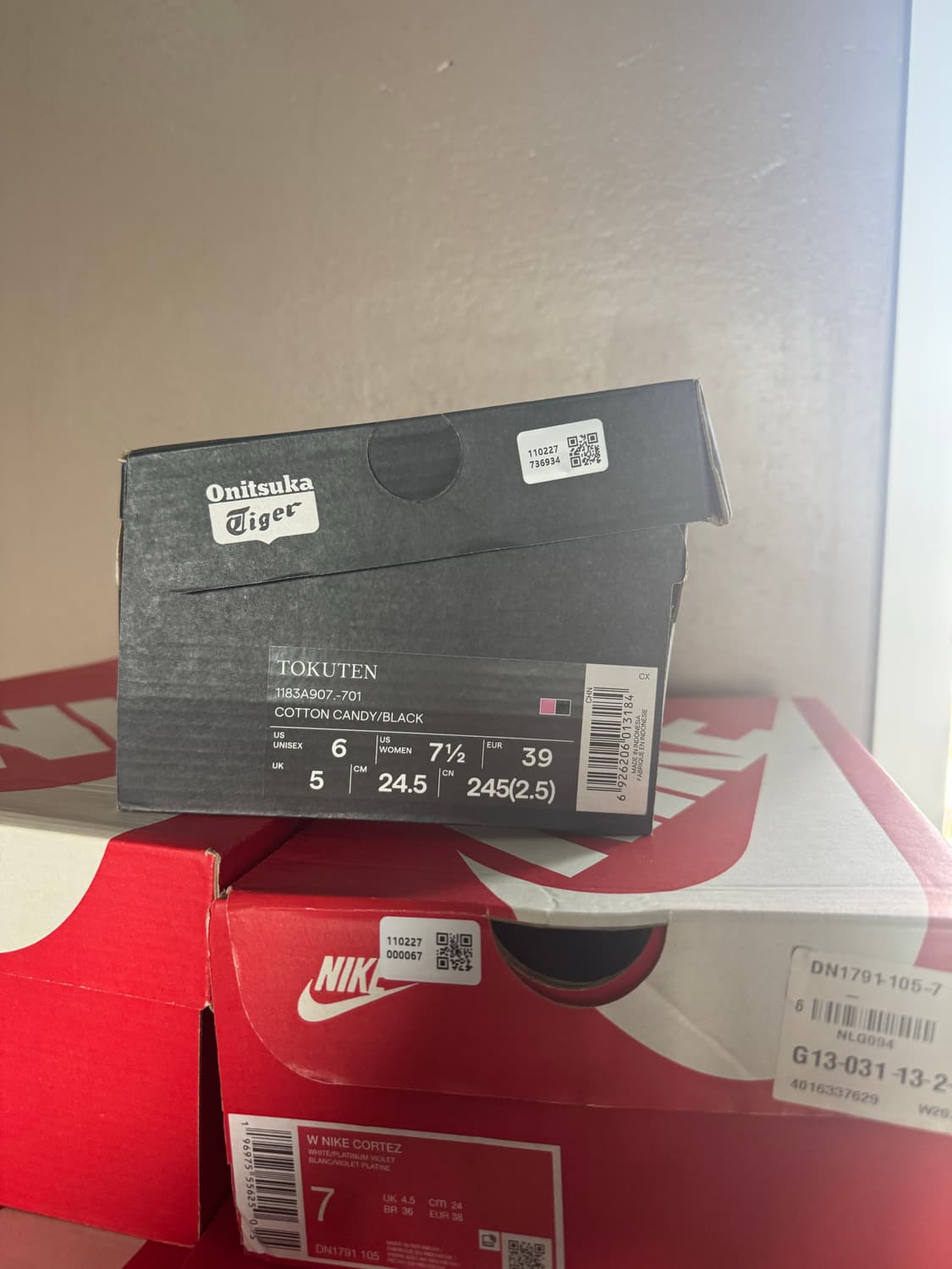 오니츠카 타이거 토쿠텐 핑크 블랙 상품이미지3