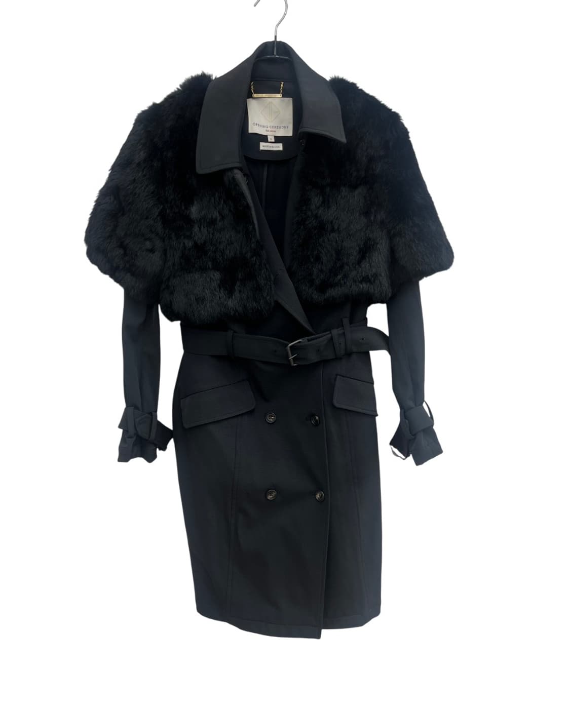 오프닝 세레머니 퍼 트렌치 자켓 상품이미지6