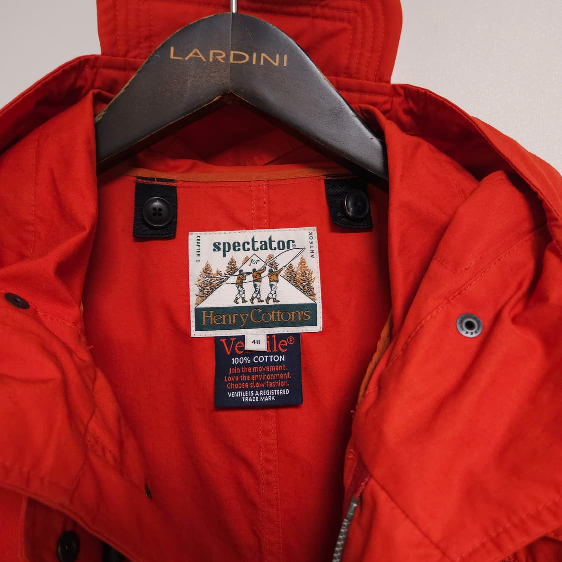 [48] 스펙테이터 x 헨리코튼 악천후파카 포웨더파카 벤타일 오렌지 상품이미지3