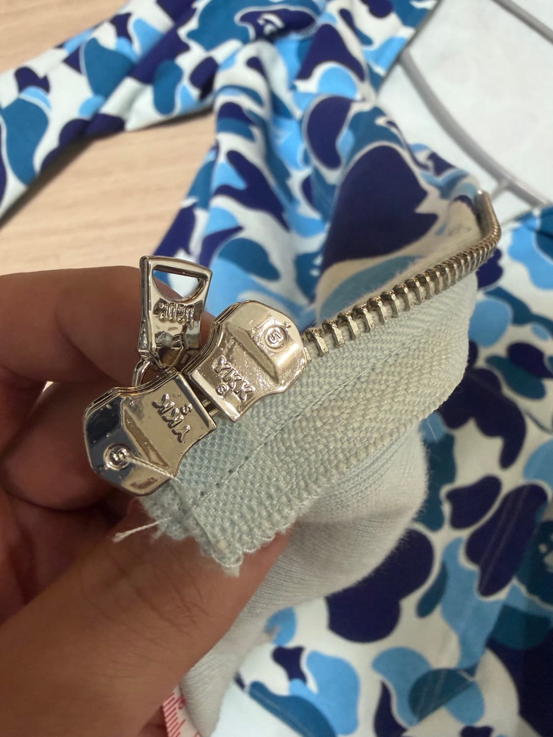 베이프 샤크 후드 블루 m 상품이미지3