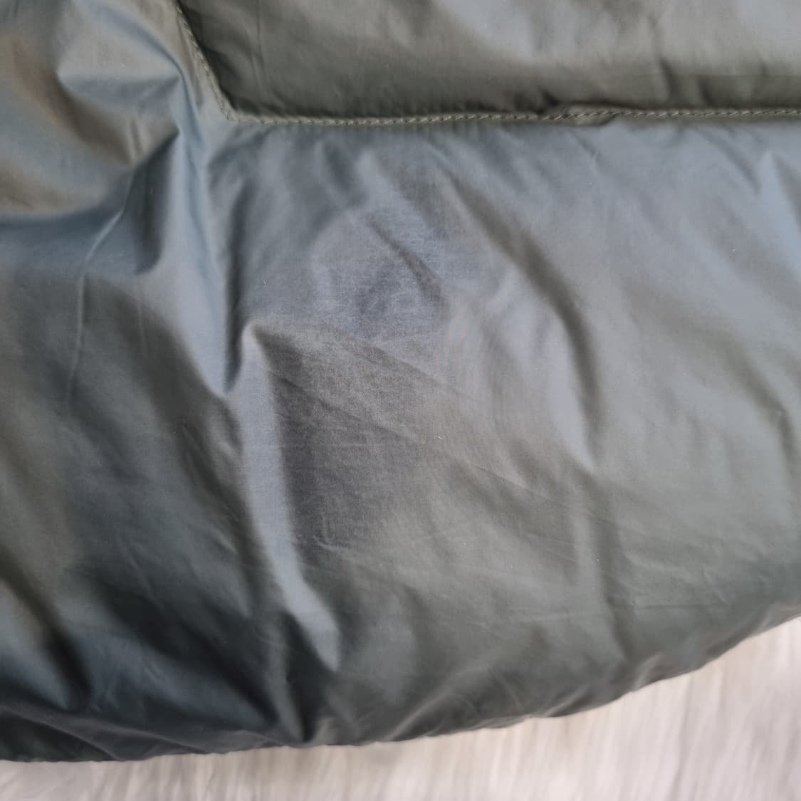 덕다운 니트 트리밍 퀼팅 포인트 패딩 1741 상품이미지7