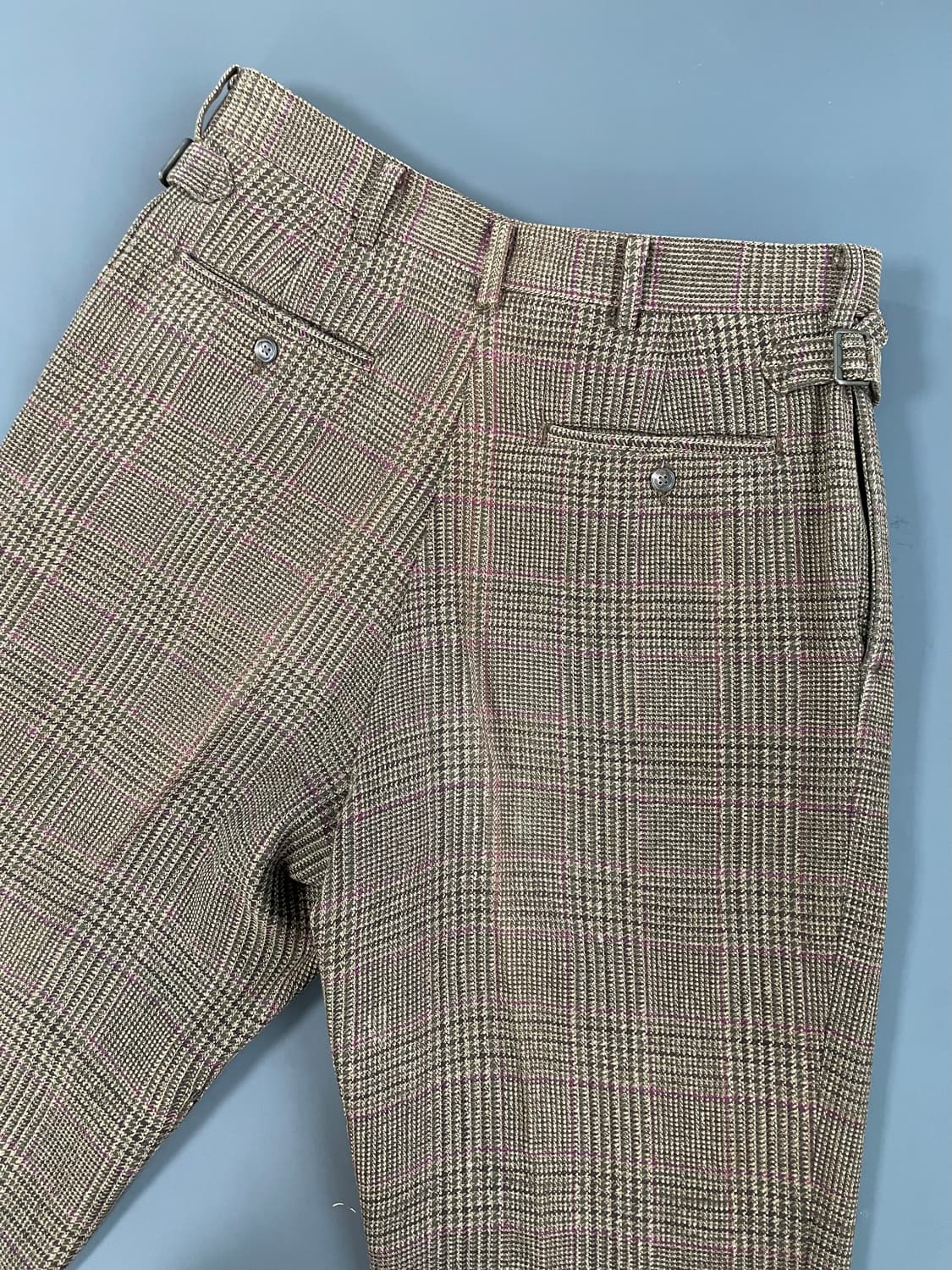 [34] 폴로랄프로렌 체크 울 서스펜서 투턱 슬랙스 팬츠 상품이미지5