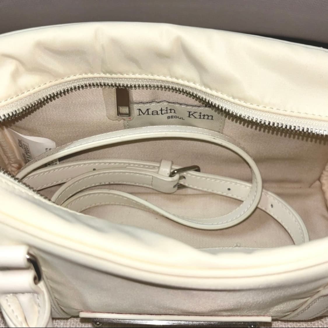 마뗑킴 SPORTY TOTE BAG 베이비 스포티 토트백 아이보리 상품이미지2