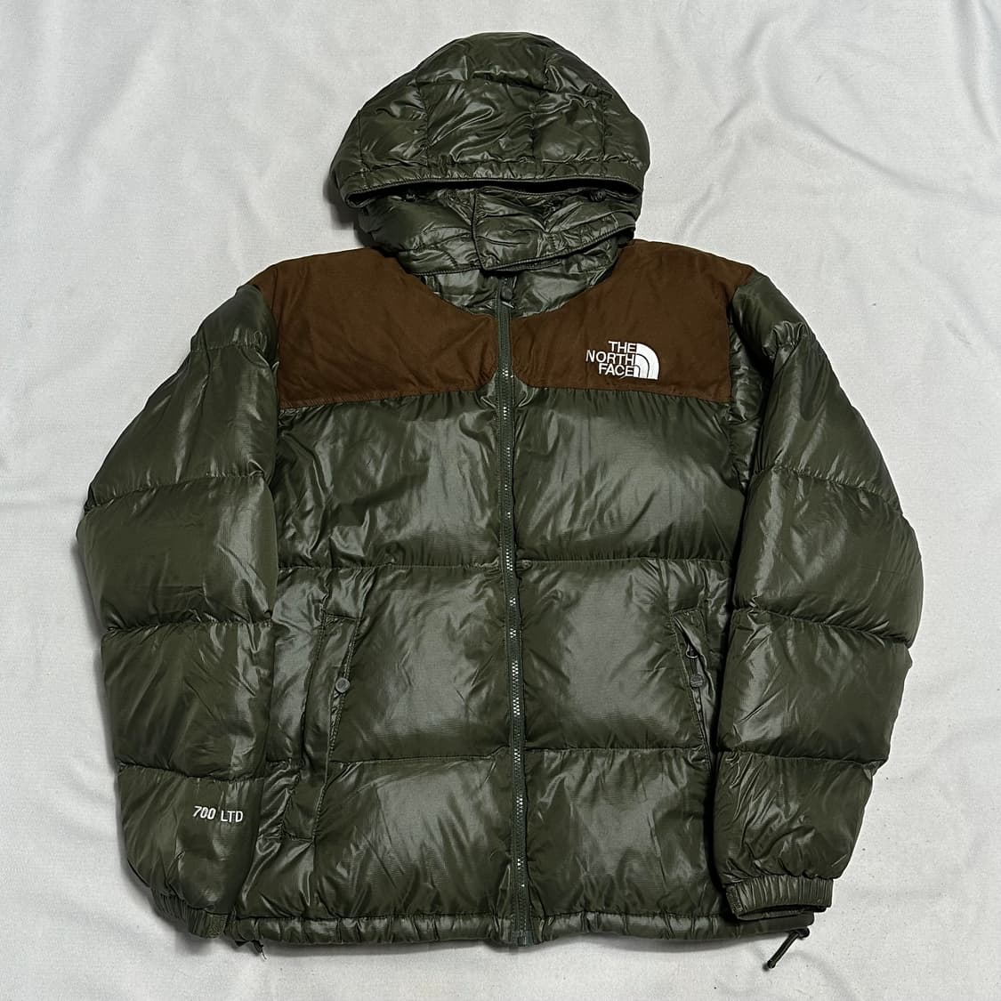 95 노스페이스 눕시 700 LTD 카키 구스다운 패딩 상품이미지2