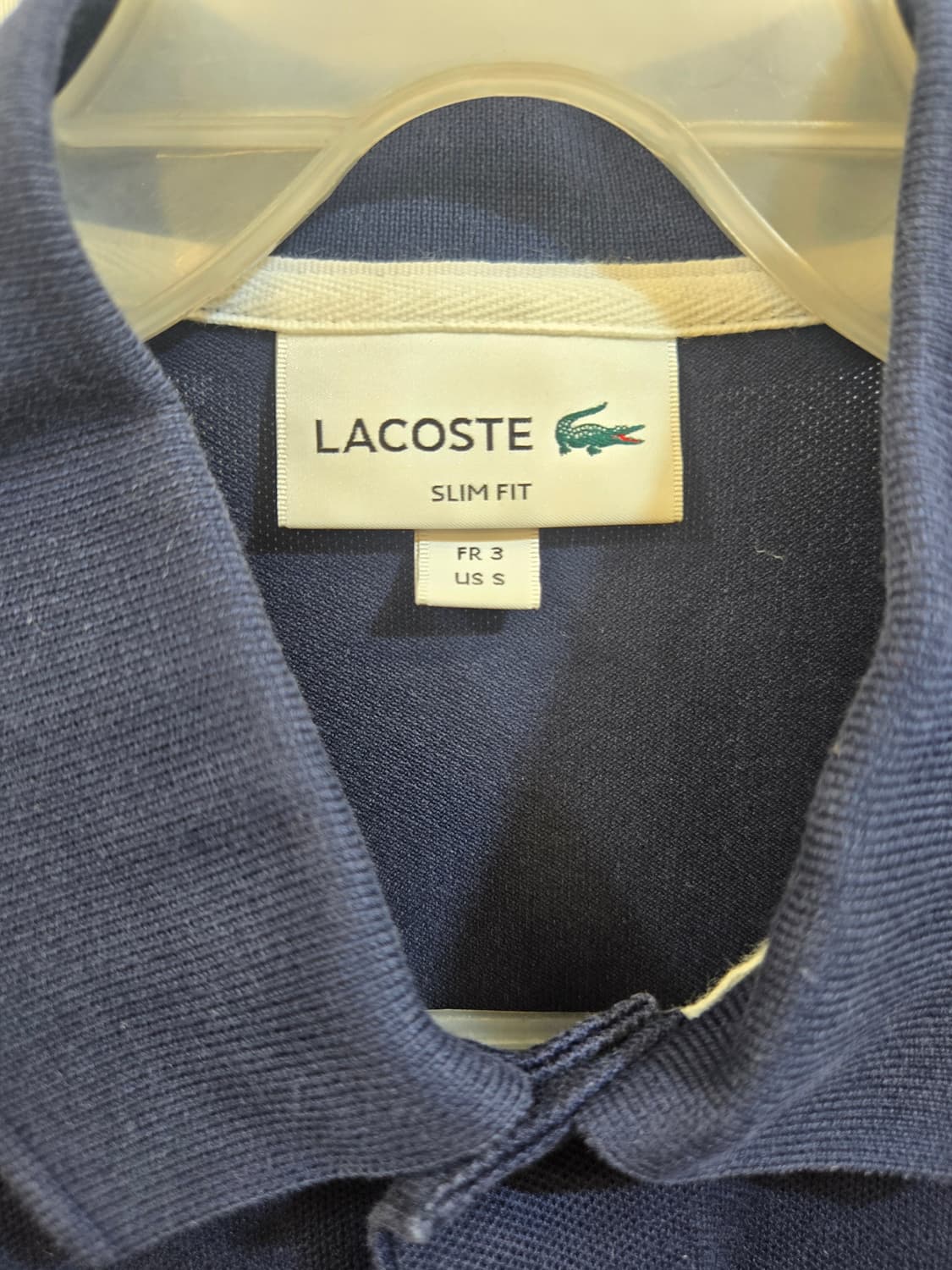 라코스테 네이비 슬림핏 폴로티 US S 상품이미지3