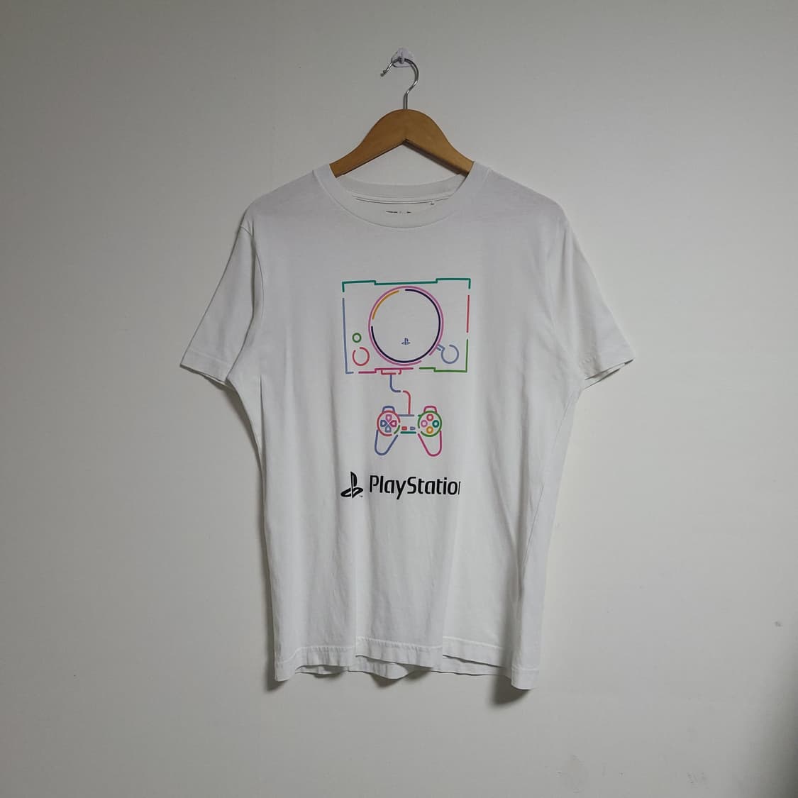 (M)UNIQLO 유니클로 플레이스테이션 흰색 반팔 티셔츠 상품이미지1