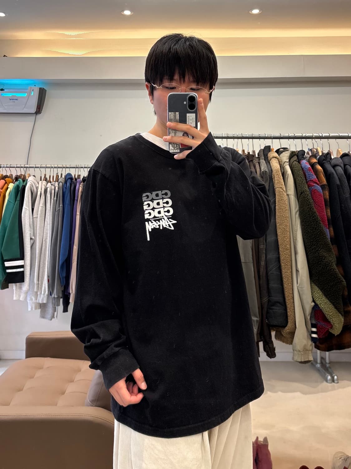 스투시 x CDG 롱슬리브 상품이미지8