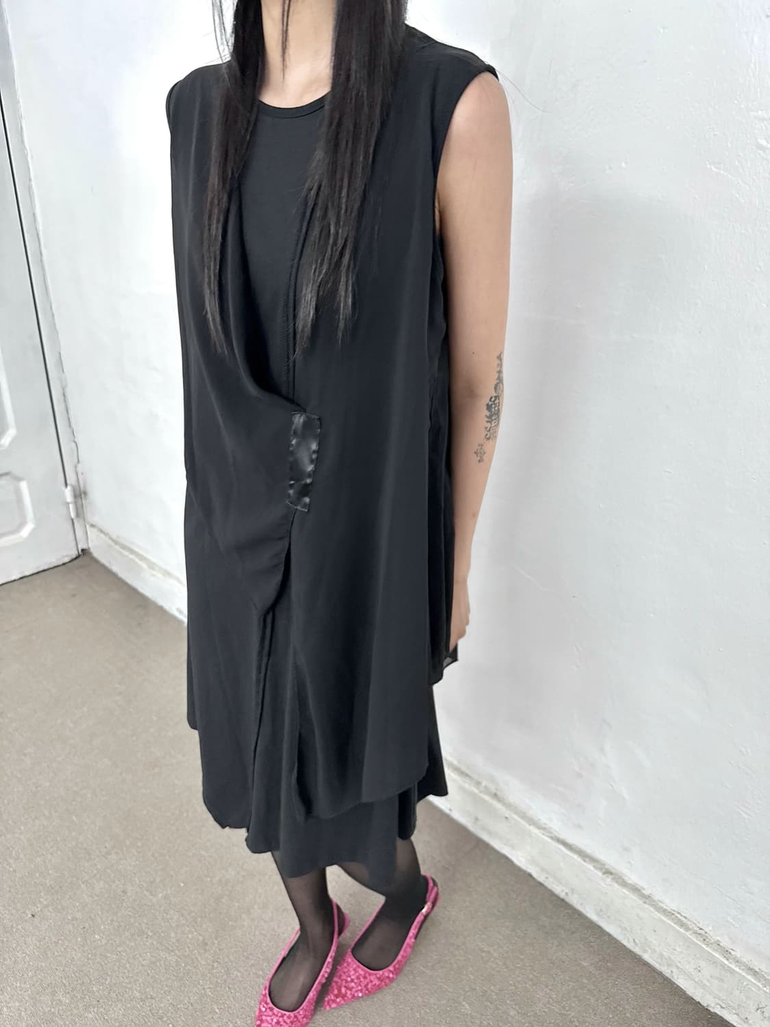 Black Layered Dress 상품이미지3