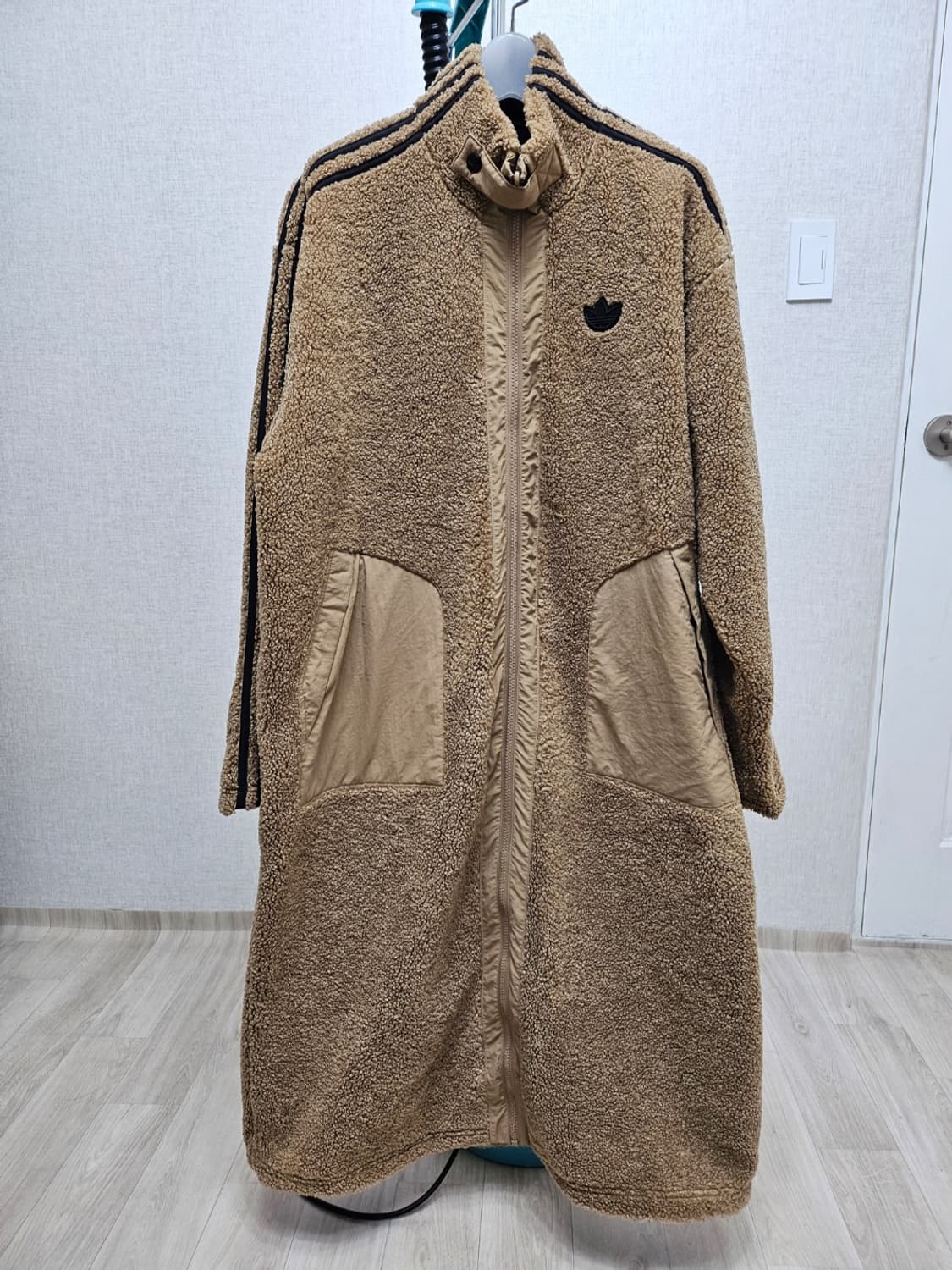 (85~100)XS☆우주매물 아디다스파이어버드[제니]리버시블 롱후리스점퍼 상품이미지2