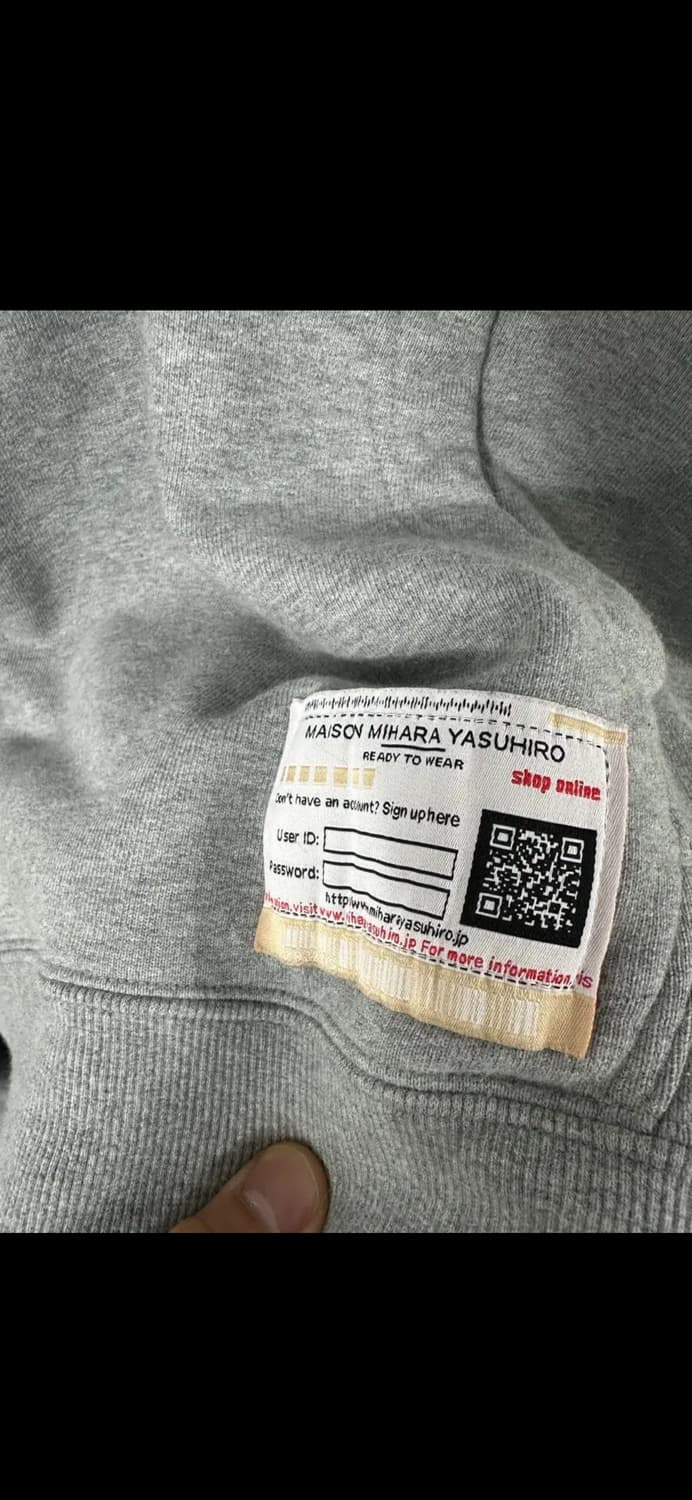 메종미하라야스히로X챔피온 후드티 그레이 상품이미지3